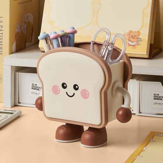 Cookie Shape Pen Holder Cute Desk Organizer Multi-Function Storage for Pens
