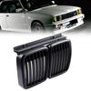 1 Paar Auto Grilles Mesh Plaat Mat Zwart Voor Racing Grill 51131884350 voor BMW E30 M40 1982-1994