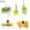 5 Piece Small Parrot Chewing Rattan Ball Foraging Toy for Lovebird top sale