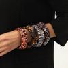 Leopard Print Irregular Wide Bracelet Thick Retro Hand Ring Temperament Acrylic Bangle Gift