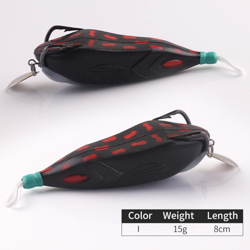 With Hook Frog Fishing Lure Silicone Material Artificial Fishing Lure  Sea Bass Fishing 9