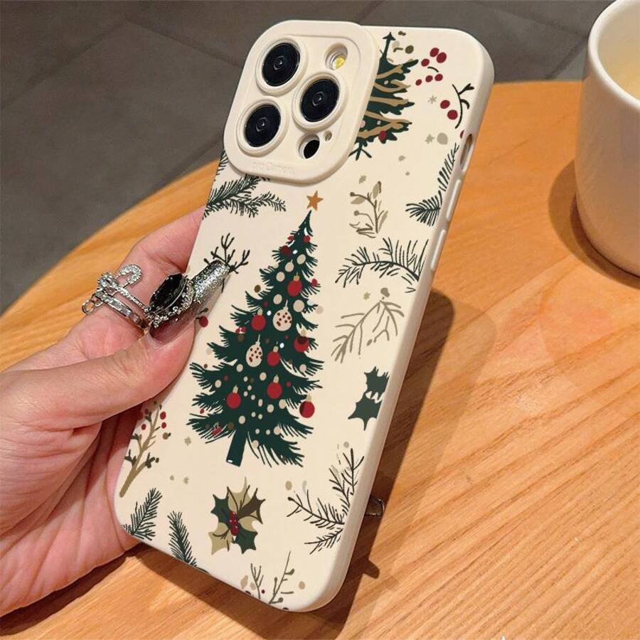 Festival Christmas tree Pattern Phone Case For iPhone 17 16 15 14 13 12 11 Pro Max 17 Air XS XR X 7 8 16 Plus SE2 16E Soft Cover