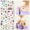 Proud Day Waterproof Rainbow Sports & Camouflage Tattoo Stickers for Arm and Face