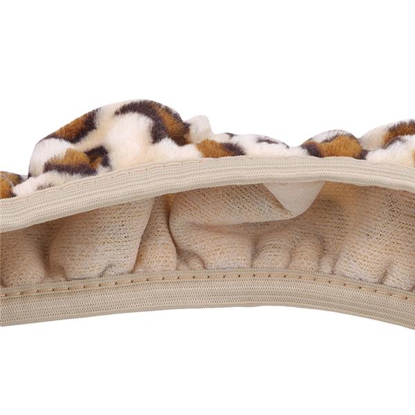 Pluszowy nadruk Leopard Print Pokrywa kierownicy Elastyczne antypoślizgowe materiały samochodowe