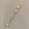 1PC Beadable Keychain Bars Metal Beaded Keyring Lobster Claw Clasp DIY Car Keychain Bag Decor For Jewelry Making