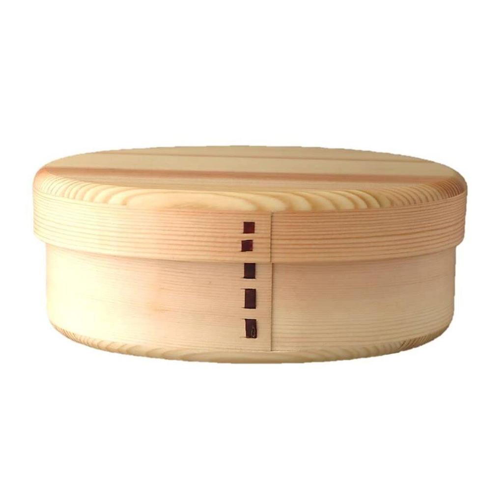 J-kitchens Wappa One-Tier Bento Box, 17.5 X 13 X 6.8 Cm, Rounded Finish, Made In Japan