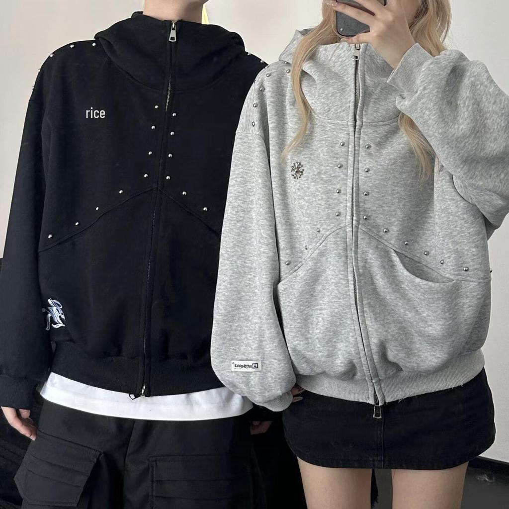 2024 Unisex Trendy Hong Kong Style Hoodie Cardigan