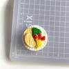 6Pcs/Set Doll House Scene Ornaments Diy Miniature Landscape Fairy Garden Decors Accessories Dollhouse Mini Dim Sum Platter