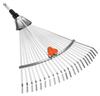 GARDENA Steel Combi Product Up To 25 Rake, System, 03103-20, Silver. Warranty Years.