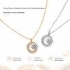 Diamond-Inlaid Crescent Necklace: Elegant, Fashionable, Light Luxury Clavicle Chain