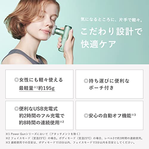 [Official Store Exclusive] SIXPAD Power Gun Pocket (Black) Limited Edition Set: Myofascial Release Gun, Handheld Massager, Lightweight, Mini