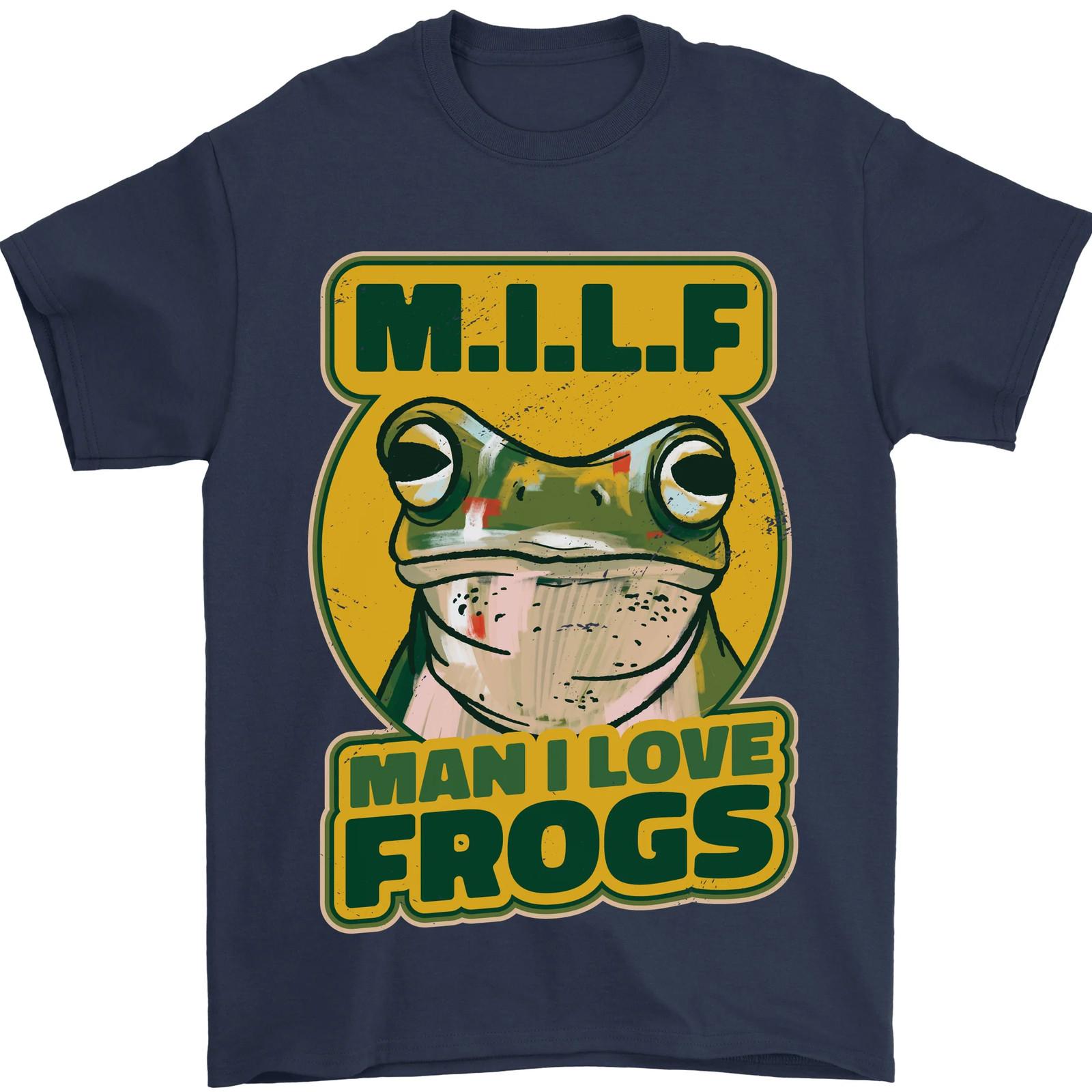 MILF Man I Love Frogs Mens T-Shirt 100% Cotton S разноцветный