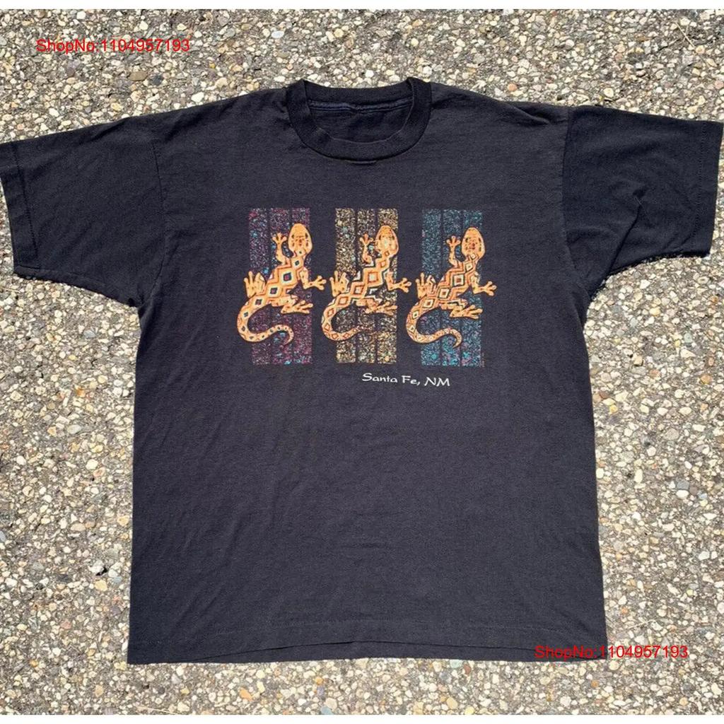 Vintage Santa Fe New Mexico Lizard American Southwestern T Shirt Mens Size XL vintage Washed designer clothes Comfortable