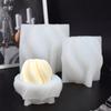 Wave Textured Candle Mold for Making Pillar Candle Mousse Cake Bread Chocolate Plaster Epoxy Resin Casting Silicone Mold