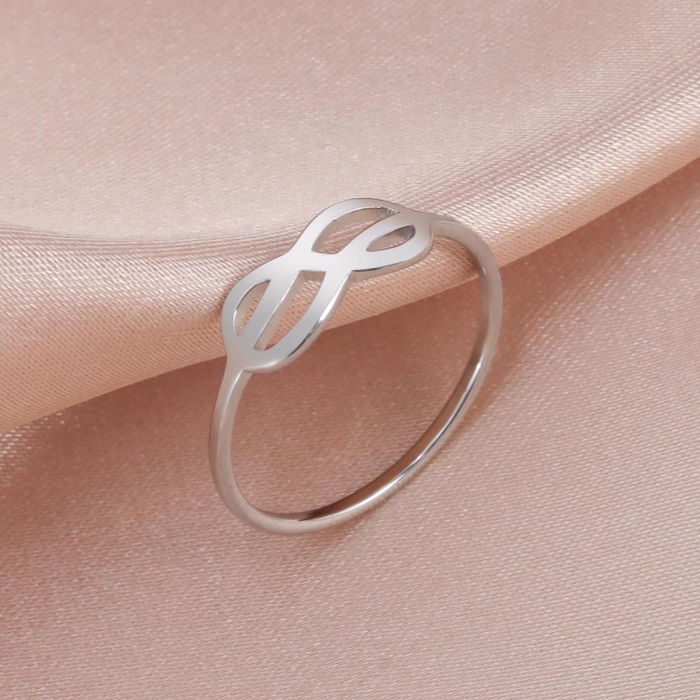 Skyrim Stainless Steel Women's Ring Simple Heart Butterfly Moon Phase Geometric Finger Rings Wedding Gift for Lover Wholesale