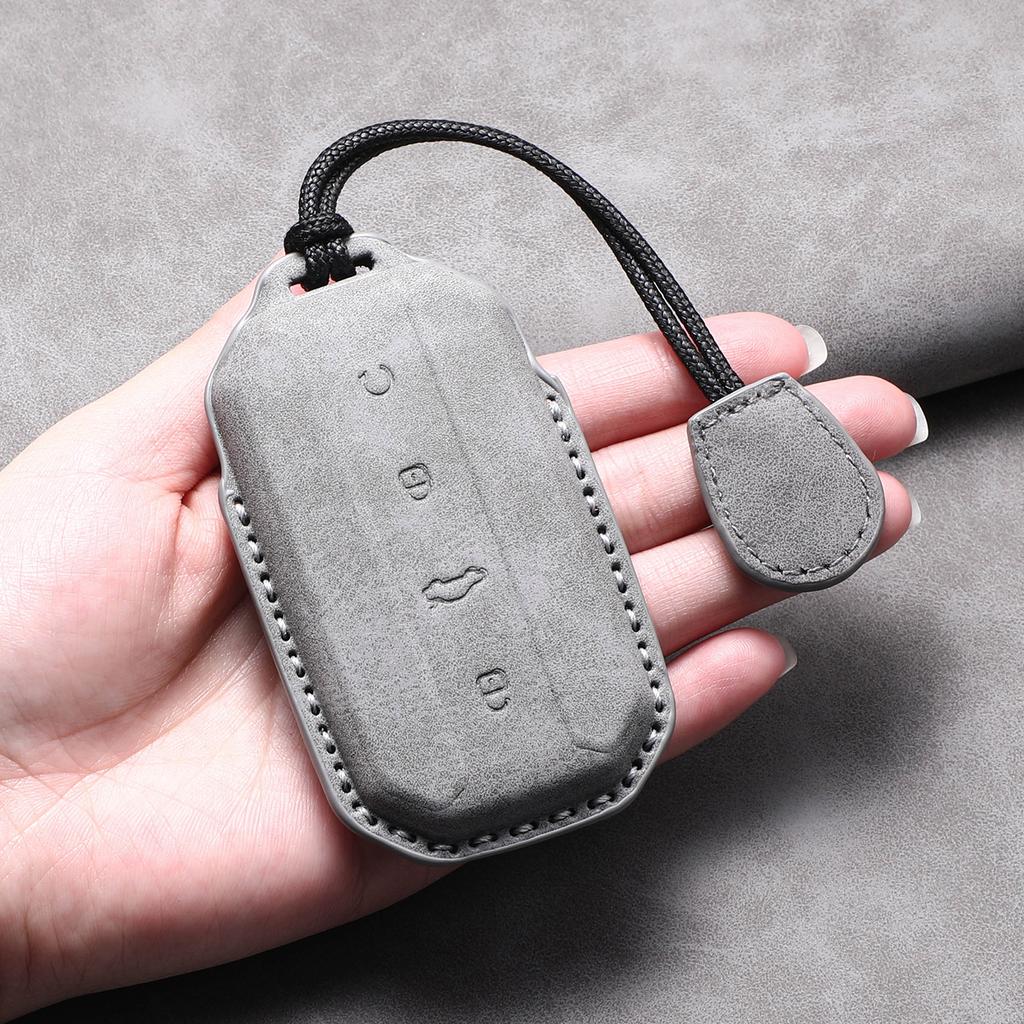 Sheepskin Car Remote Key Case Cover Shell For Chery Jaecoo 5 7 J5 J7 2025 2026 Car Key Case Cover Protector Keychain Accessories