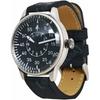 Mil-Tec Vintage Style WW2 Pilot's Watch with Black Leather Strap