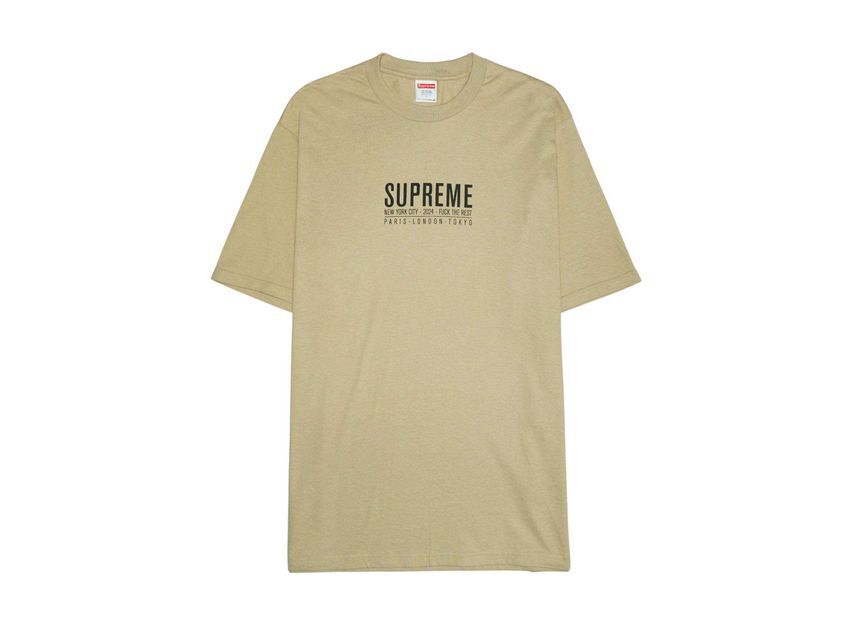 Supreme Paris Tee Khaki M