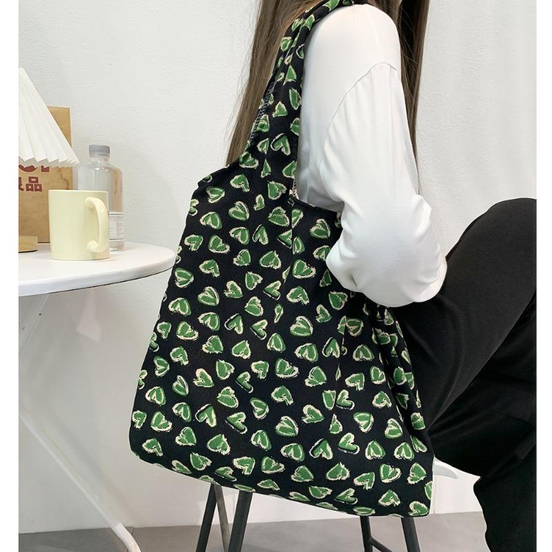 Сумка на одно плечо Художественная студенческая вельветовая сумка