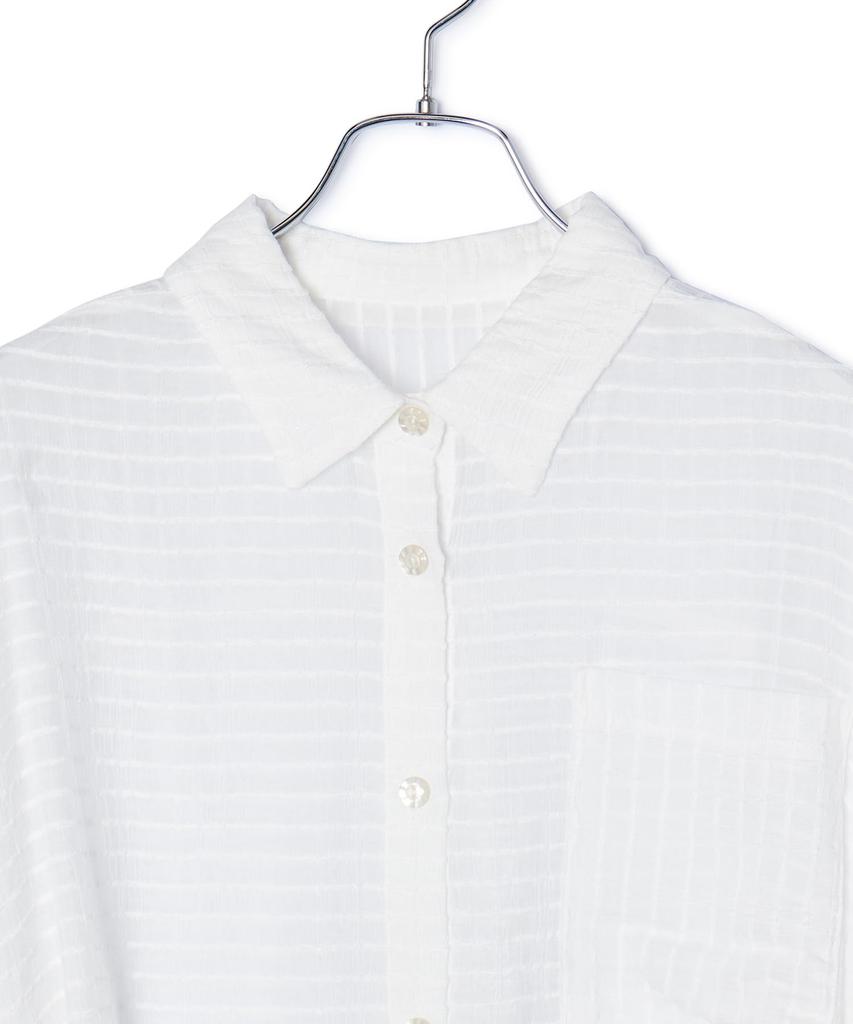 Bis Sheer Dobby Short Shirosub Women's Shirt, (11)