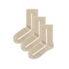 Women's Socks WBT-35 Beige 3-Pair Set