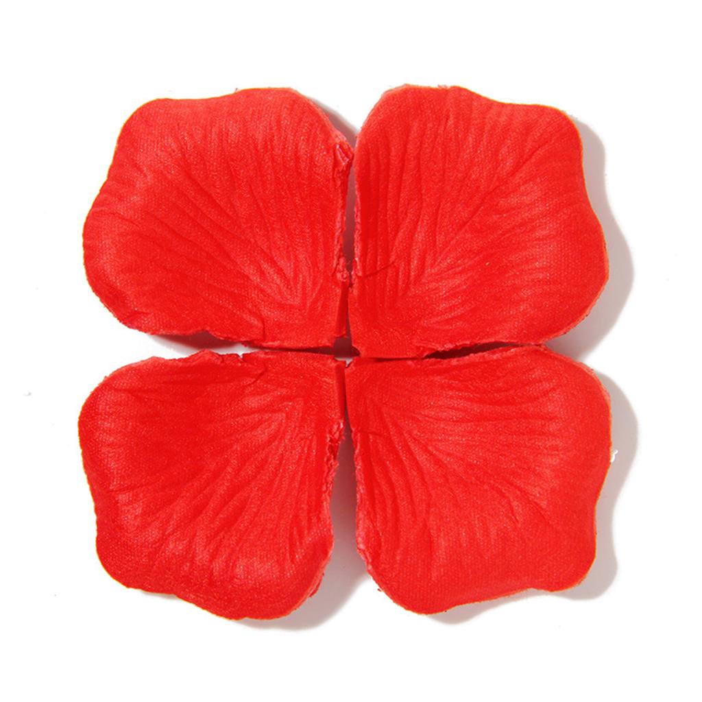100pcs Reusable Artificial Rose Petals Decoration for Elegant Wedding Arrangement and Romantical Evening Party Setups