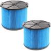 2 Pack VF3500 Filter Compatible with Ridgid 3-4.5 Gallon Wet/Dry Vacuums, 3-Layer Fine Filter for Ridgid WD3050, WD4070, WD4080, WD4522, 4000RV,