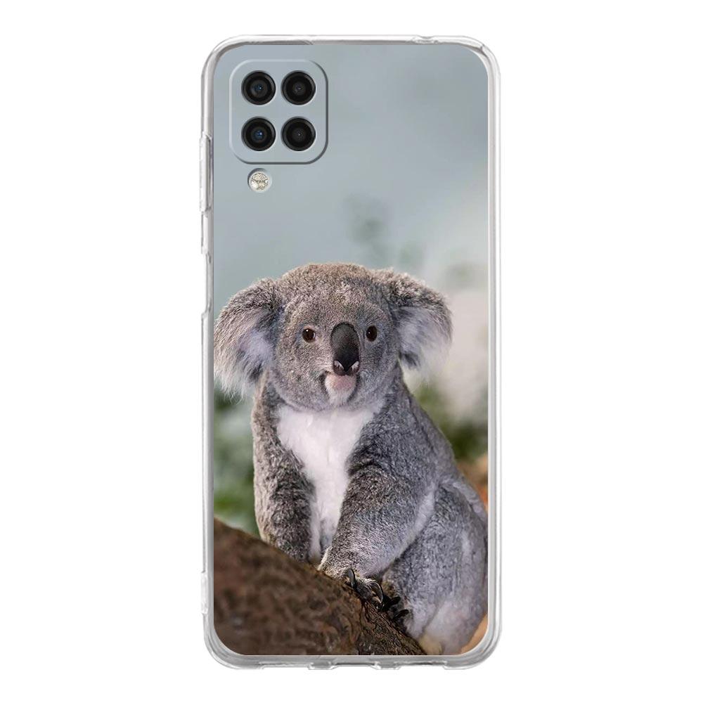 Phone Case For Samsung Galaxy A13 A33 A35 A55 A73 A53 A23 A51 A71 A21S A72 A31 A41 A05s A03S A15 A25 5G Clear Cover Koala