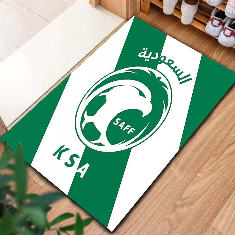 Saudi Arabia National Football Team Carpet Rug for Living Room Bedroom Home Sofa Decoration,Kids Play Non-slip Floor Mat