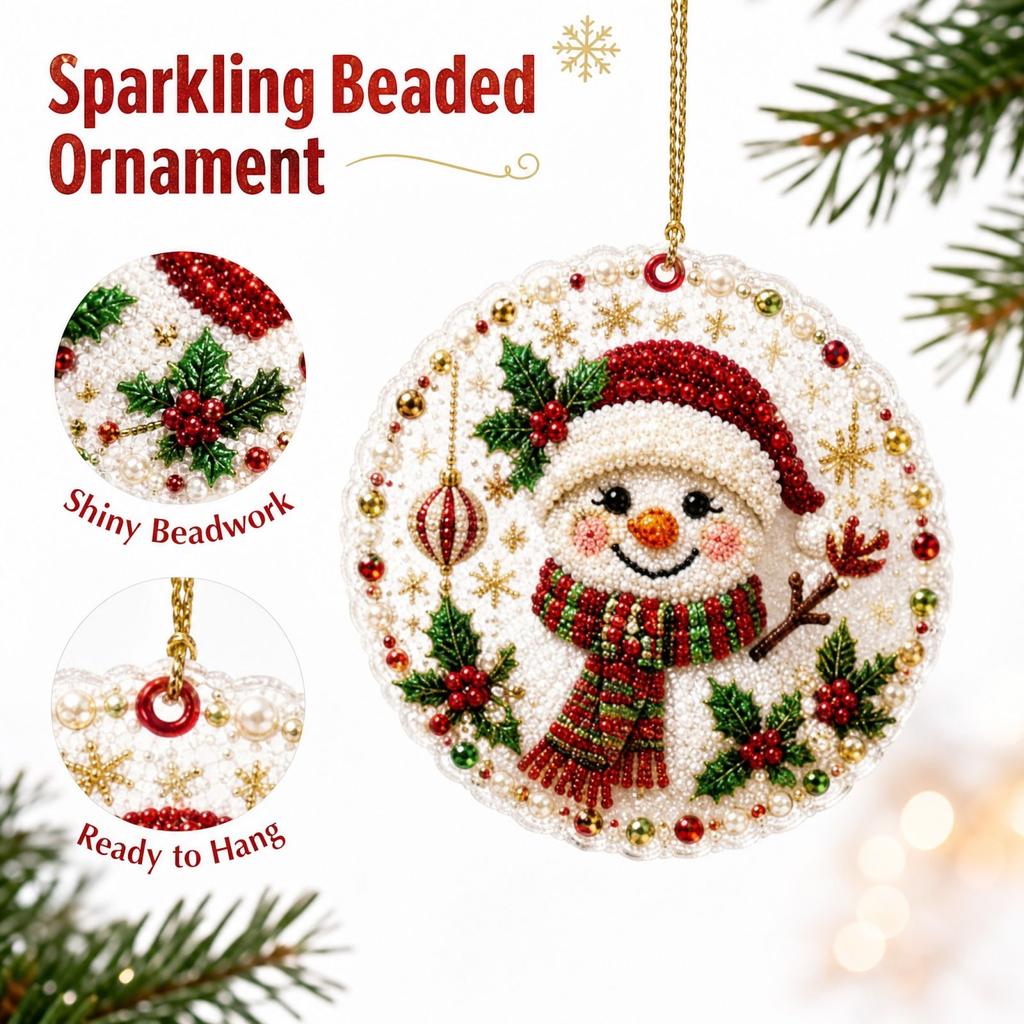 Christmas Tree Ornament, 2D Christmas Hanging Decoration, 1 Material