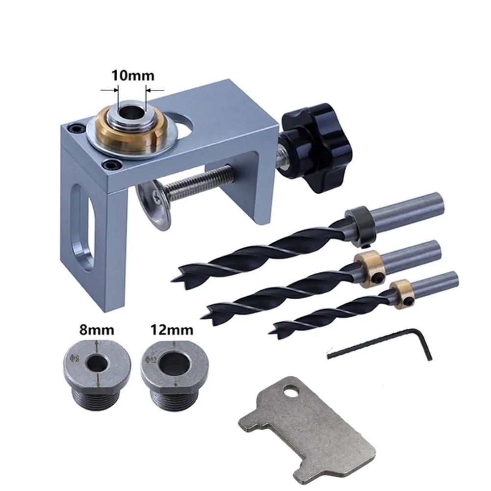 DIY Projects Cabinet Drill Guide Multipurpose Drill Guide Sturdy Material Wide Range Of Clamping Aluminum Alloy 6061 Brass Nut