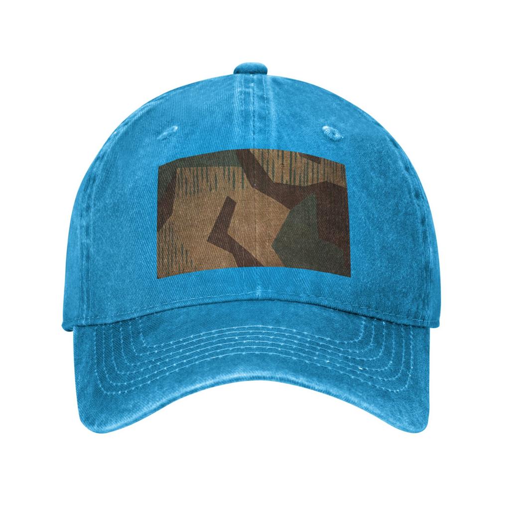 Splintertarn GerUnisex WW2 Camouflage Army Military Camo Denim Fabric Cap Casual Baseball Caps Adjustable Hat Unisex Baseball Hats