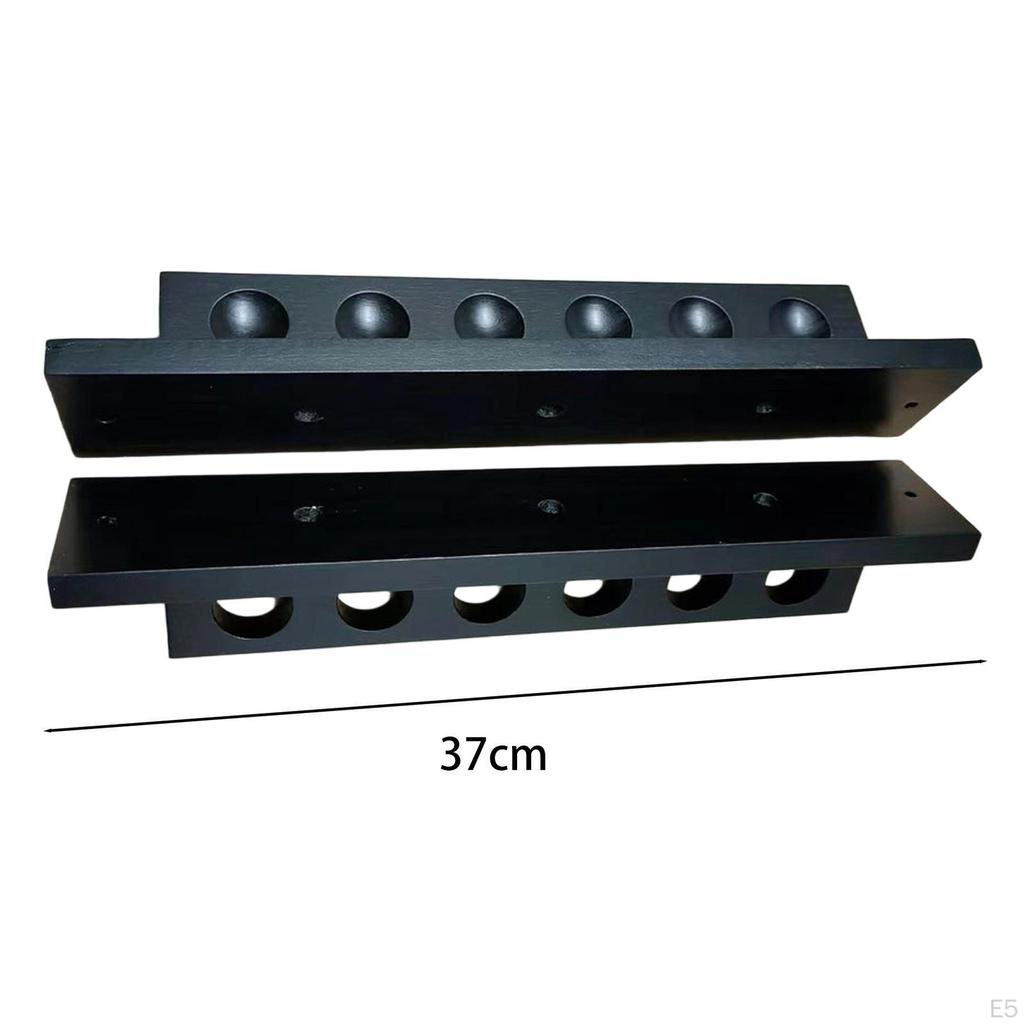 Billiard Cue Rack Accessory Bracket Stand Rest Space Saving Wall Mounted Wood Ornament for Room