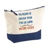 Makeup Bag - PLANETEE - Dog Walker No Need for Hair - Large Size - Cotton - HD Sublimation Printing