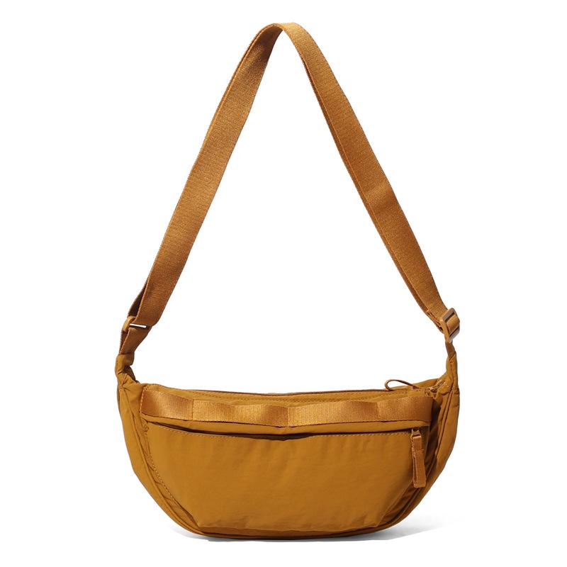 

Женская походная сумка через плечо, сумка-пельмень, сумка через подмышку, мужская легкая сумка через плечо жёлтый