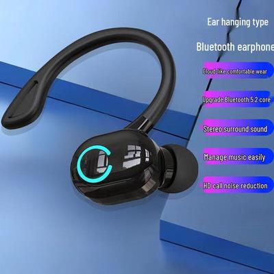 W6 Right Ear Wireless Bluetooth Earbud: Long Battery, Noise Cancelling, Over-Ear, High-Quality Sound