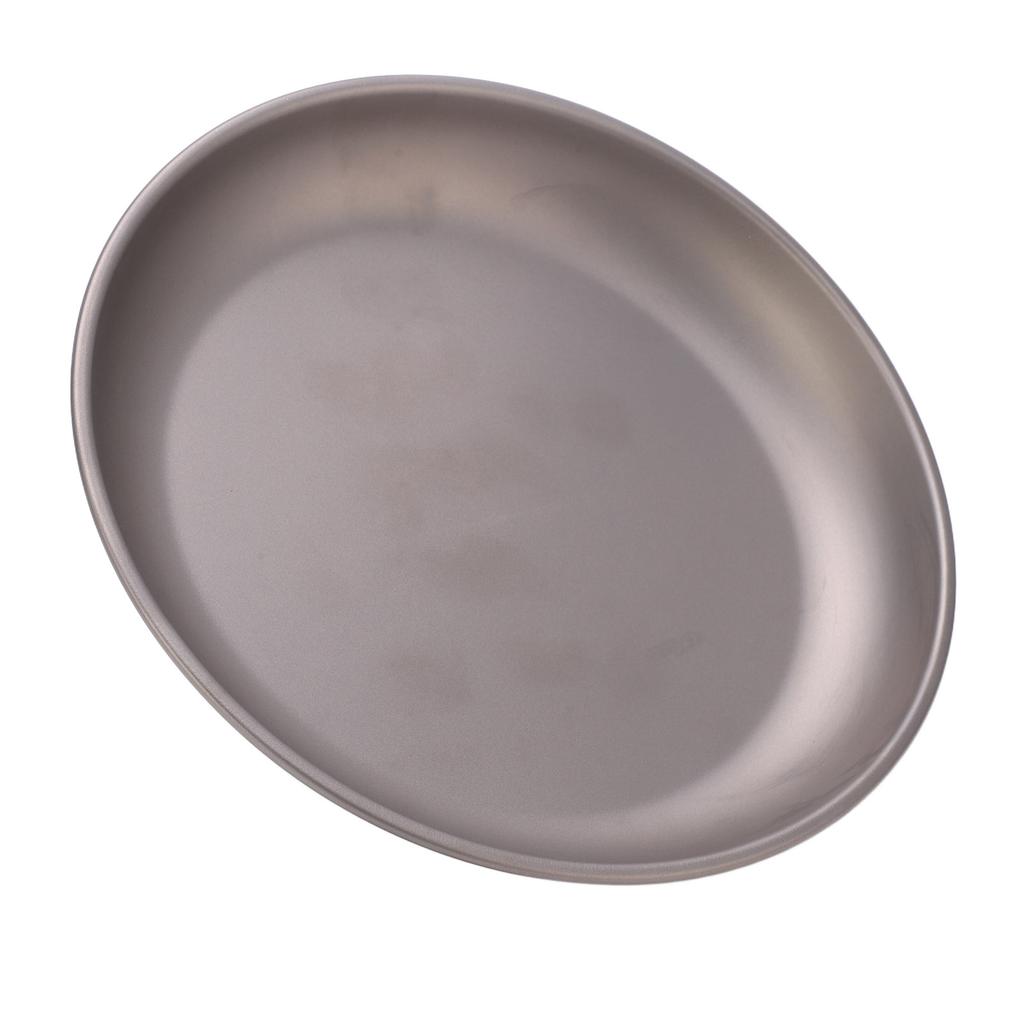 Pure Titanium Saucer Dishes Outdoor Tableware Camping Hiking Plates Cutlery Picnic PlateLarge