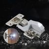 10Pcs Schrank Schrank Schrank Kleiderschrank LED Scharnier Licht Home Küche (Warmweiß)