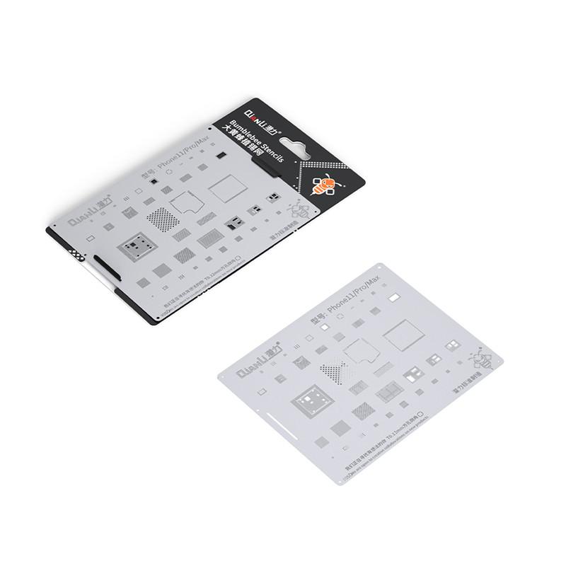 QIANLI Bumblebee Planting Tin Steel Mesh for Phone 6 To 14 Series CPU1-CPU2 A8-A14 Hard Disk Face ID Repair Stencil