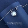 2021 High-End Moonstone Necklace: Pure Silver Luxury Design, Perfect Christmas Gift for Her