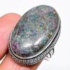 Natural Ruby Fuchsite Gemstone 925 Sterling Silver Jewelry Ring Size 10 AR-16493