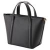 Michael Kors Mk Pratt Gold Logo Pendant Zipper Closure Canvas Tote Bag Women tote bags Black 35R4G0CT1I-BLACK