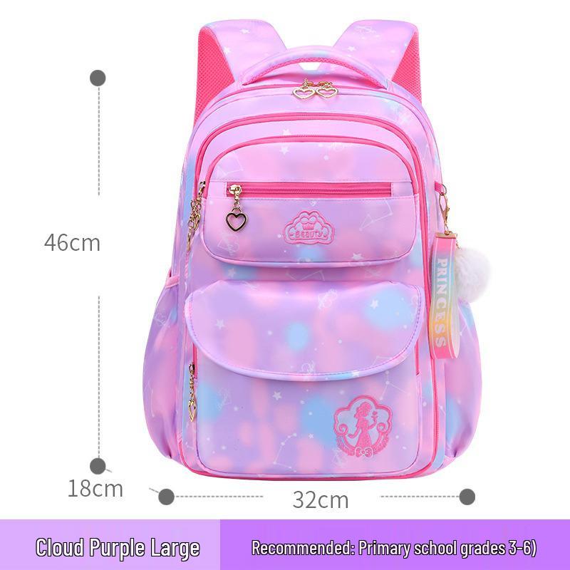 Children's Double Shoulder Backpacks for Girls, Grades 1-6: Cute Primary School Bags