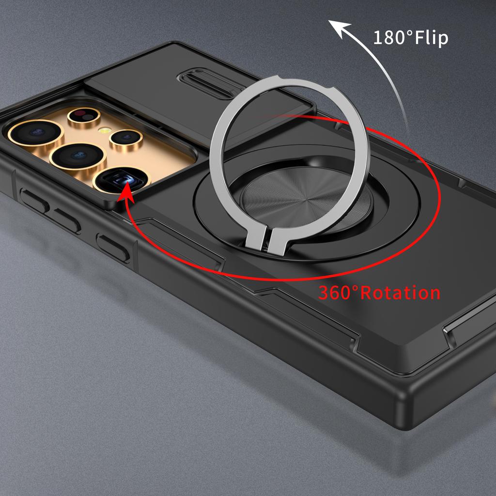 Fall Protective Magnetic Ring Cover Case for Samsung Galaxy A17 5G A16 A26 A36 A56 A15 S25 Ultra S24 S26 Plus Cell Phone Cases