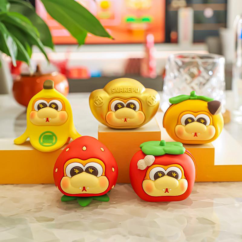 Fruits Snake Snakepo Zodiac Ornament Cutes Creatives Tabletop Toys Supplies
