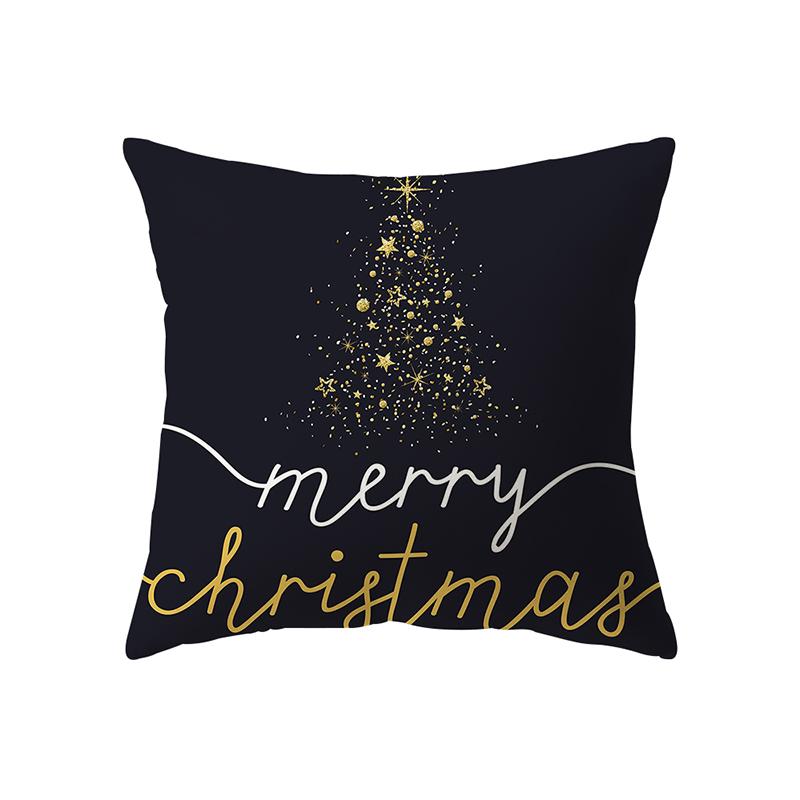 Christmas Theme Christmas Decoration Printing Pattern Cushion Cover Home Living Room Sofa Decoration Pillow Pillow Cover