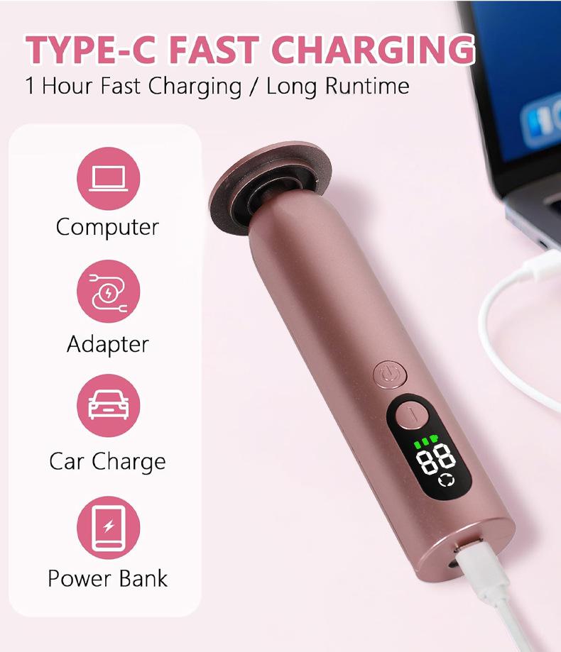 Home Use Electric Foot Grinder 9 Speed Adjustable USB Rechargeable Callus Remover Dead Skin Pedicure Tool Heel Care Device