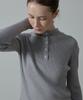 Aheule Aera Tension-Fit Henley Rib Half-Neck Knit_Grey