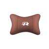 hijk1 Car Seat Leather Headrest Neck Cushioning Support Head Pillow For VW GTI Polo Golf Passat Tiguan Arteon Touareg CC Taigo Caddy