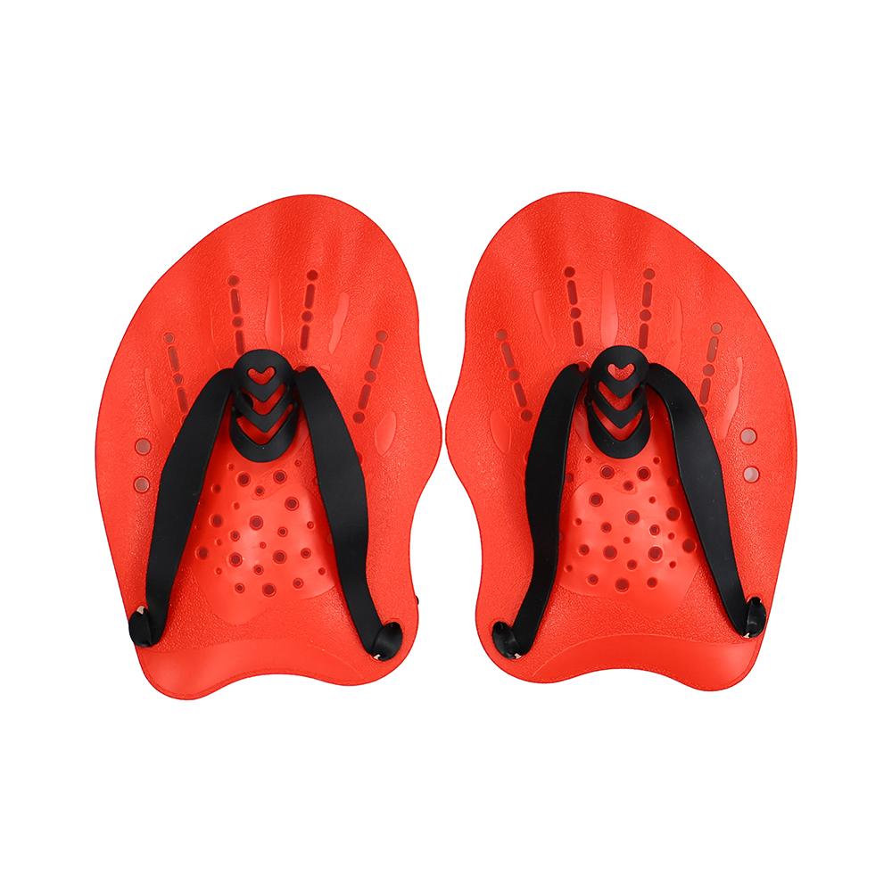 

Swimming Training Hands Flippers Swim paddles, Swimming Training Freestyle Swimming Frog Paddles With Adjustable Silicone Straps S красный